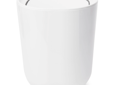 Umbra Covered Waste Can – 1.7 Gallon – White For Discount