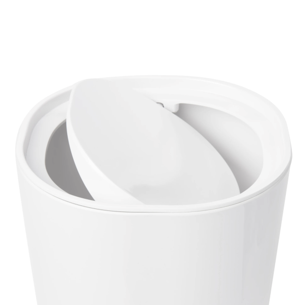 Umbra Covered Waste Can – 1.7 Gallon – White For Discount