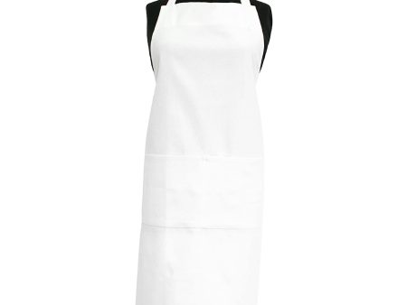 Ritz Royale Collection Bib Apron with Pockets – White Online now