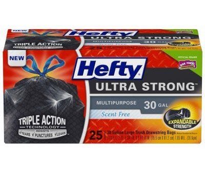 Hefty Ultra Strong Ultra Large Drawstring Black Trash Bags – 30 Gallon – 25 Count For Discount