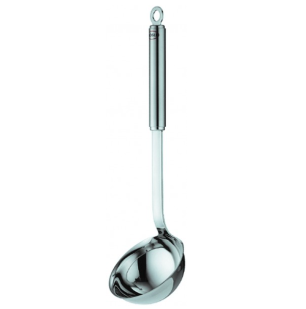 Rosle Stainless Steel Round Handle Ladle with Pouring Rim on Sale