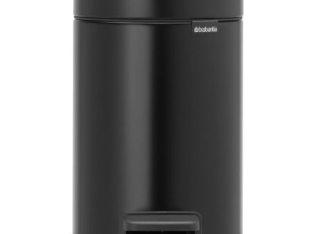 Brabantia NewIcon Step Trash Can – Matt Black – 0.8 Gal Hot on Sale