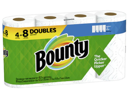 Bounty Select-A-Size Paper Towels – 4 Double Size Rolls Online now