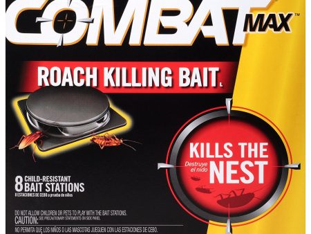 Combat Max Large Roach Killing Bait Stations, 8 ct Online Sale