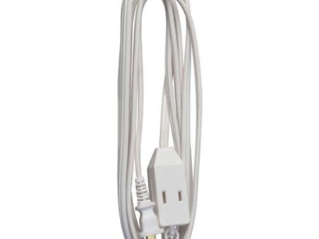 General Purpose Extension Cord, 9  White Online now