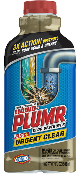 Liquid-Plumr Clog Destroyer Plus+ Urgent Clear, 17 oz For Sale