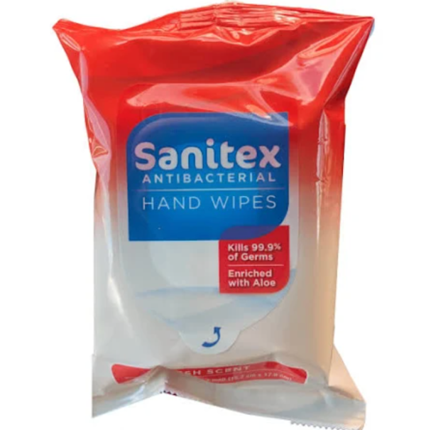 Sanitex Antibacterial Hand Wipes – Fresh Scent – Pack of 20 on Sale