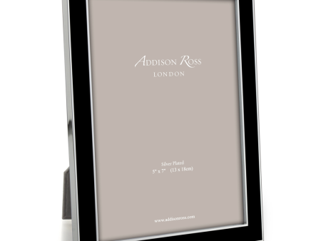 Addison Ross Black Enamel Photo Frame, 4  x 6  Discount