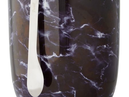 S well 68oz Ice Bucket + Tongs – Black Marble For Sale