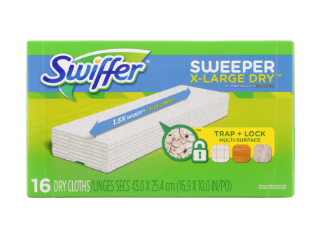 Swiffer XL Dry Sweeping Cloth Refills – Pack of 16 Online Sale