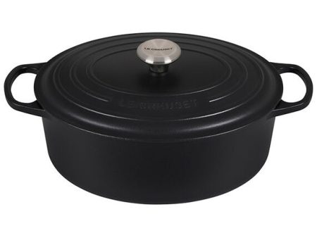 Le Creuset Oval Dutch Oven – 6.75 QT – Licorice For Sale