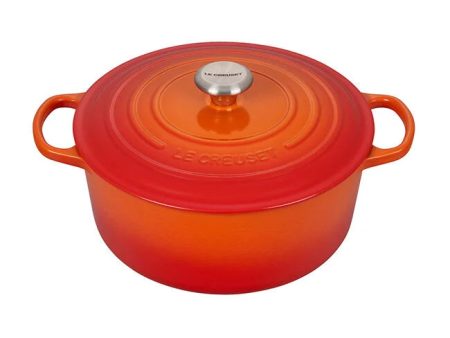 Le Creuset Round Dutch Oven – 7.25QT – Flame Sale