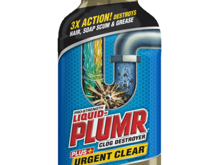 Liquid-Plumr Clog Destroyer Plus+ Urgent Clear, 17 oz For Sale