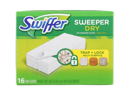 Swiffer Dry Sweeping Cloth Refills – Pack of 16 Hot on Sale