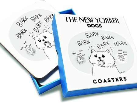 Set of 4 New Yorker Coasters- Dogs Online Sale