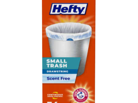 Hefty Draw String Small Trash Bags – 4 Gallon – Scent Free – 34 Count For Cheap