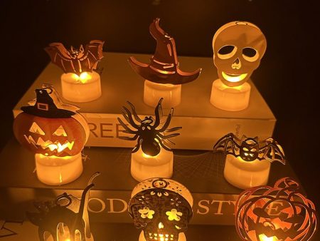 Vela de decoración de Halloween, 12 unidades, luz de vela electrónica LED Embalaje Deteriorado Discount