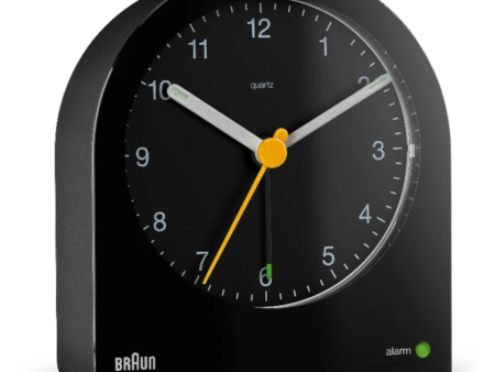 Braun BC22 Analog Alarm Clock With Continuous Backlight – Black on Sale