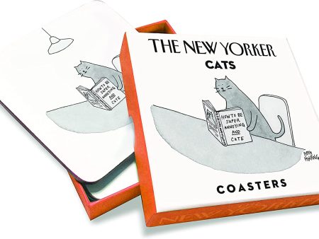 Set of 4 New Yorker Coasters- Cats Online now