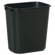 Rubbermaid Office Rectangle Wastebasket – Black – 13-5 8-Qts. Sale