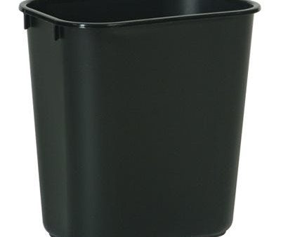 Rubbermaid Office Rectangle Wastebasket – Black – 13-5 8-Qts. Sale