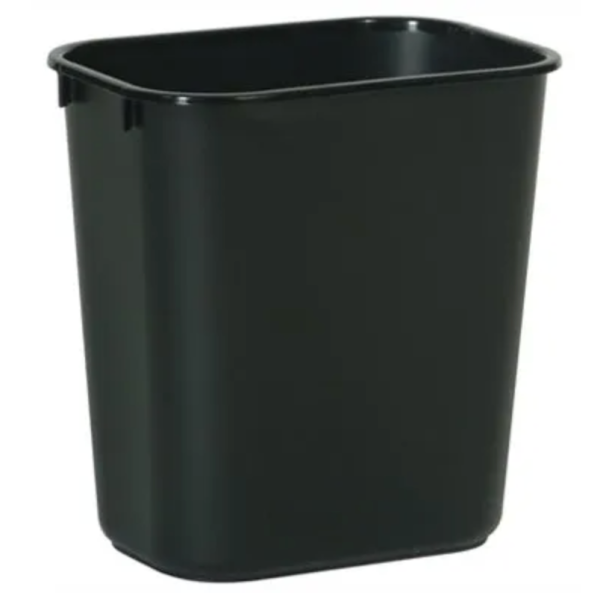 Rubbermaid Office Rectangle Wastebasket – Black – 28-1 8-Qts. Fashion