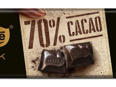 Tableta de Chocolate Negro NESTLÉ 70% Cacao 250g Embalaje Deteriorado (Cad: 28 03 2026) Online Hot Sale