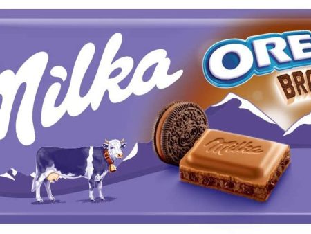 Milka Oreo Brownie - Con Leche De Los Alpes Relleno De Galleta Oreo - Tableta De G, Chocolate, 100 Gramo Embalaje Deteriorado (Cad: 02 06 2025) For Discount