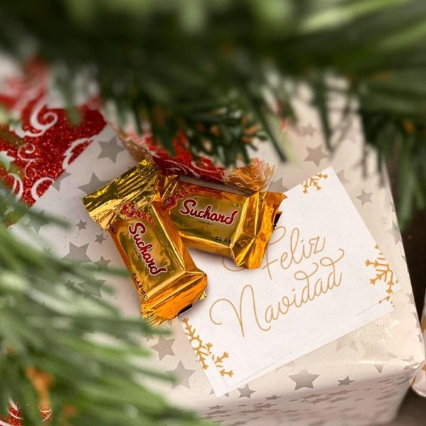 Suchard Mini Tabletas de Turrón de Chocolate con Arroz Inflado Lata Edición Especial Navidad Embalaje Deteriorado (Cad: 10 06 2025) Discount