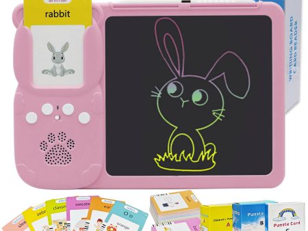 Tarjetas flash parlantes de 510 palabras con tableta de dibujo LCD, juguetes educativos para niños de 2 a 8 años Embalaje Deteriorado Fashion