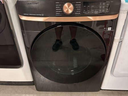 GREAT NEW SAMSUNG STACKABLE SMART ELECTRIC DRYER MODEL: DVE50BG8300VA3 DRY12730 For Sale