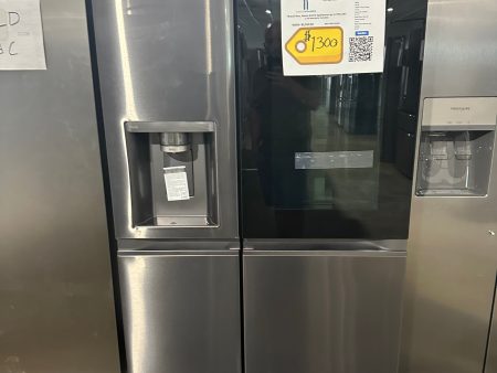 BLACK STAINLESS STEEL LG SIDE BY SIDE SMART REFRIGERATOR MODEL: LRSOS2706D REF13432S For Cheap