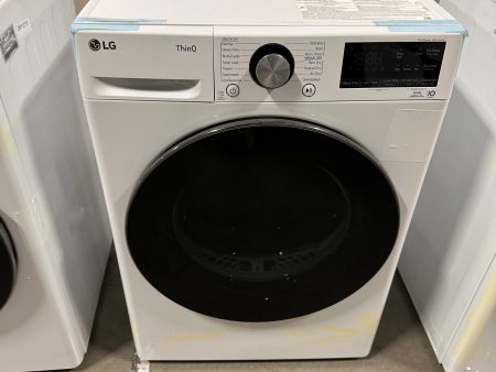 4.2 CU FT STACKABLE SMART LG ELECTRIC DRYER MODEL: DLHC1455W DRY12703 For Cheap