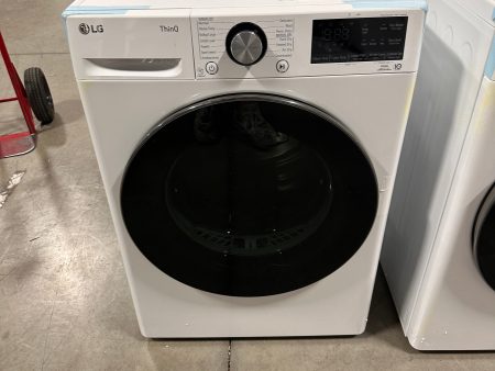 GORGEOUS NEW LG STACKABLE SMART ELECTRIC DRYER MODEL: DLHC1455W DRY12707 For Discount